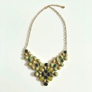 Green Gem Statement Necklace